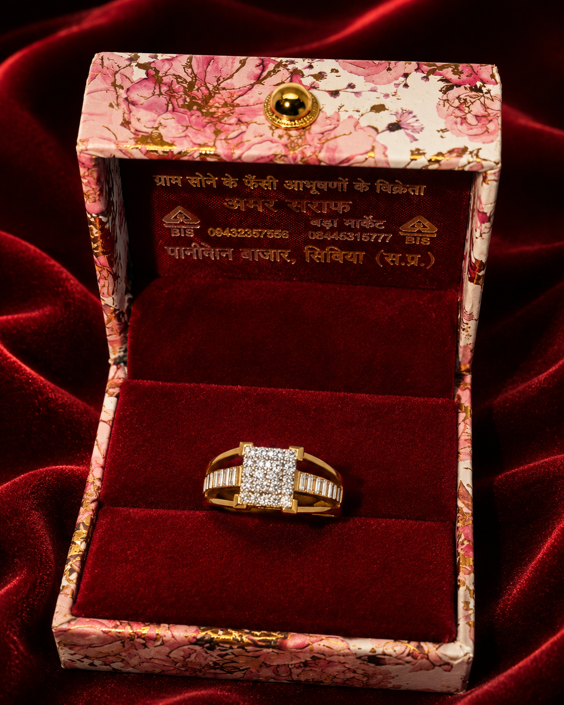 Jents ring huid hallmark 
