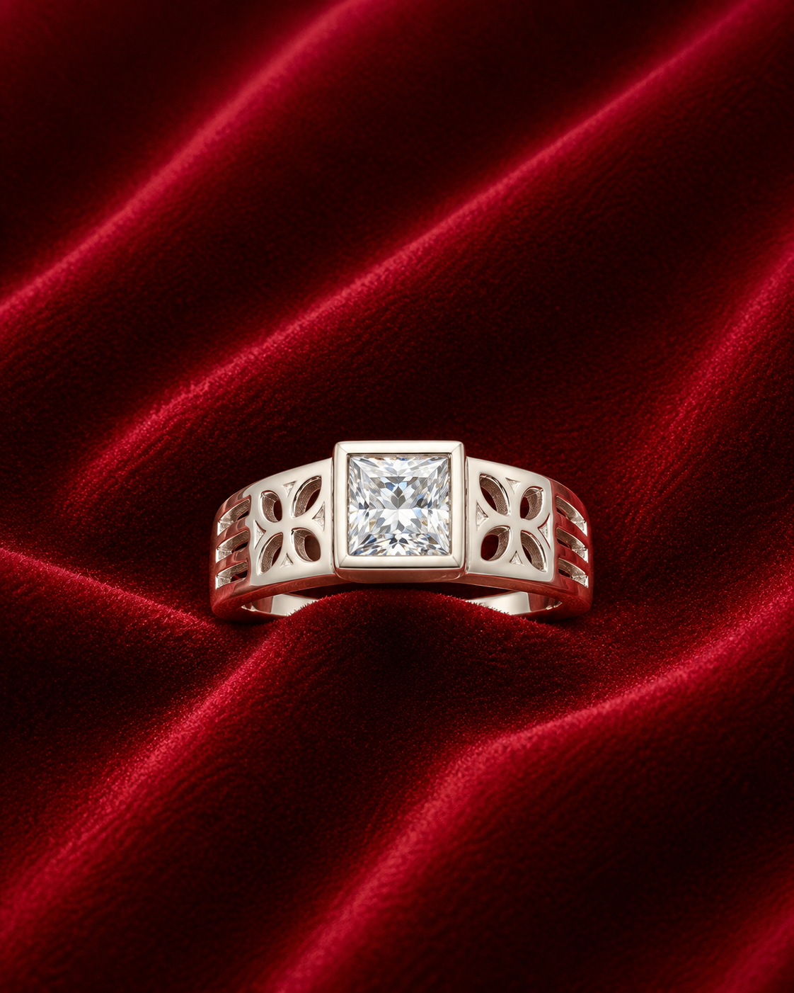 Silver jents ring 